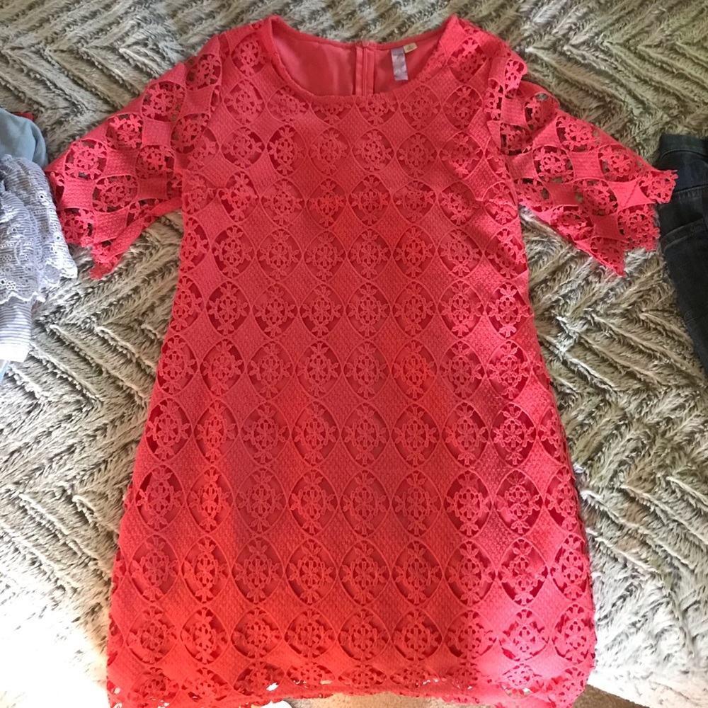 Pink patterned dress - Picture 2 of 2